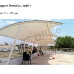 tensile structure for vehicle parking