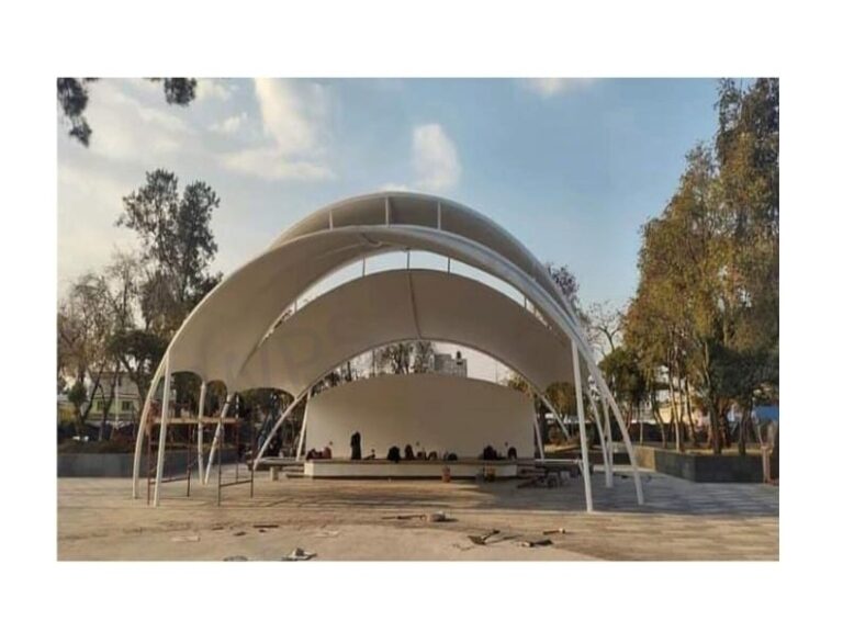 tensile structure for stage roofing